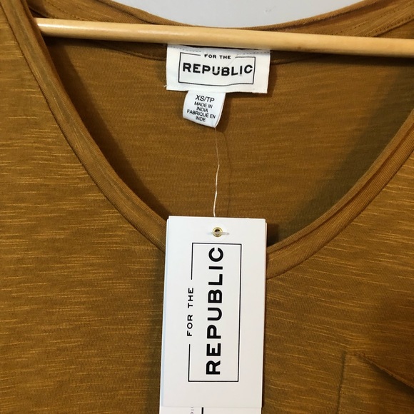 For The Republic V Neck T Shirt - Picture 4 of 8